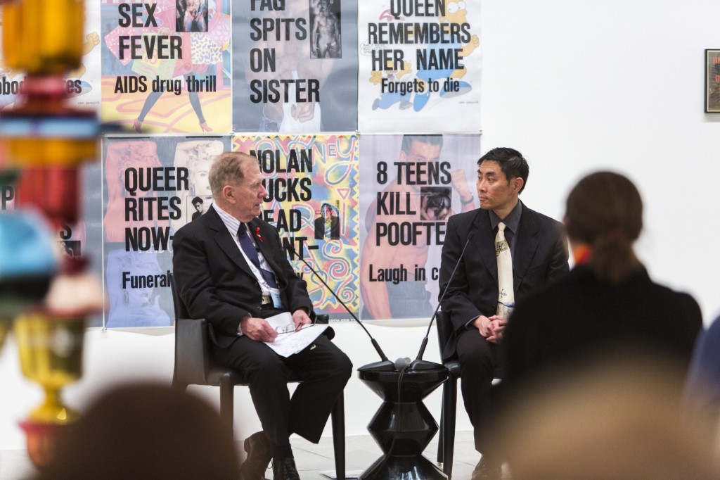 The Hon Michael Kirby in conversation with Lyle Chan onstage at National Gallery of Victoria, 23 July 2014