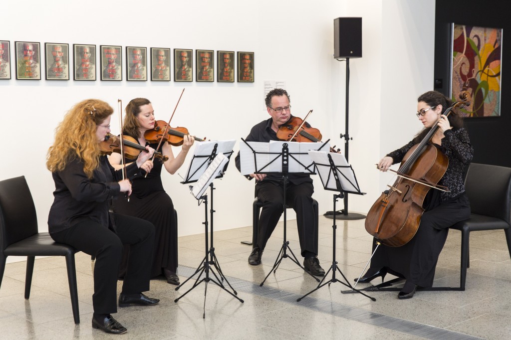 Acacia Quartet. Performance at David McDiarmid retrospective, National Gallery of Victoria, National Gallery of Victoria, July 23, 2014